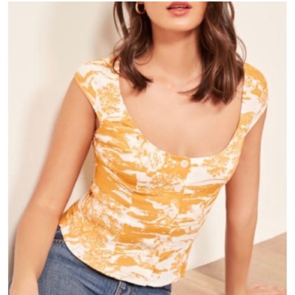 Reformation Wallflower Corset Top